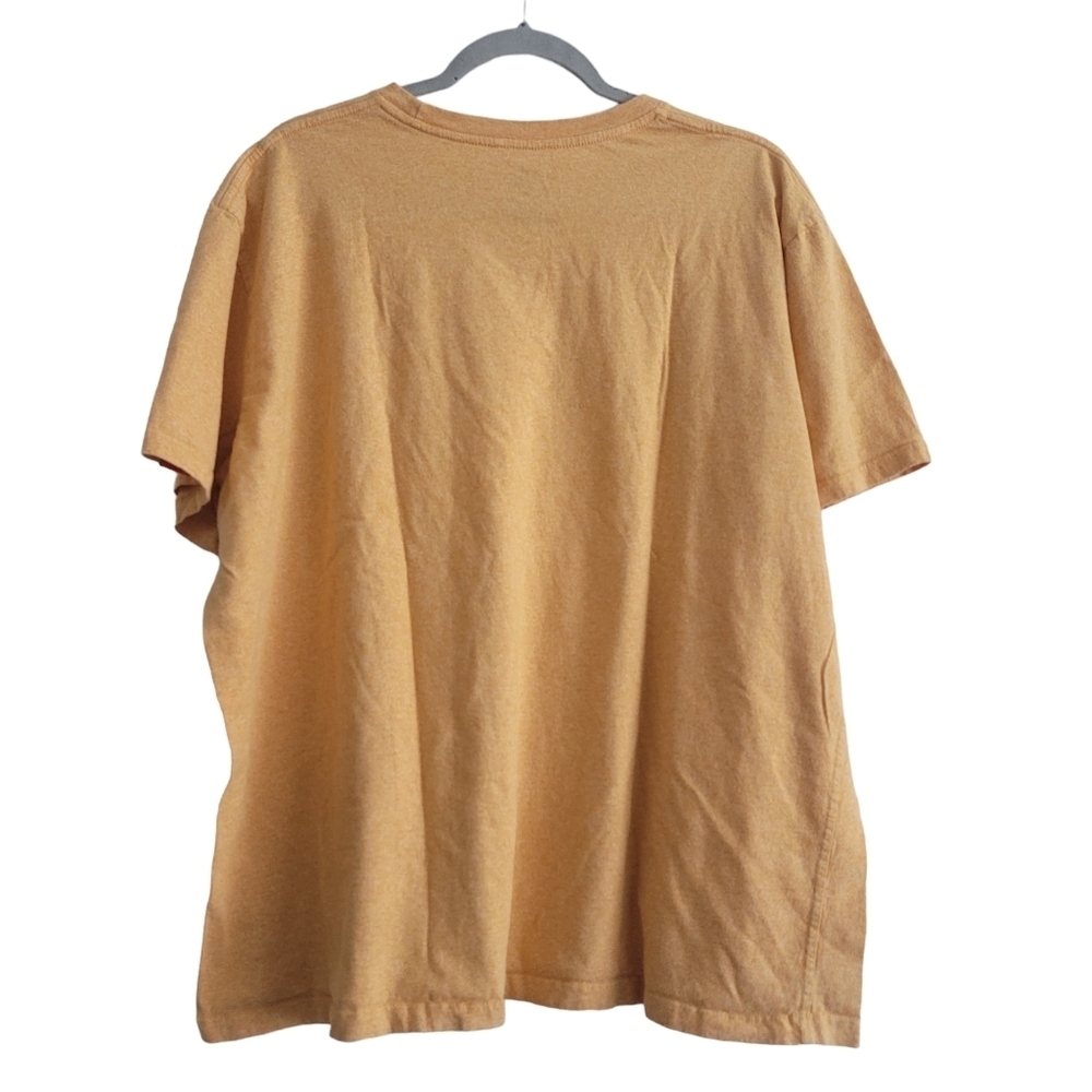 Disney Parks XXL Yellow Short Sleeve Casual Crew Neck T-Shirt Embroidered Mickey - Picture 2 of 5